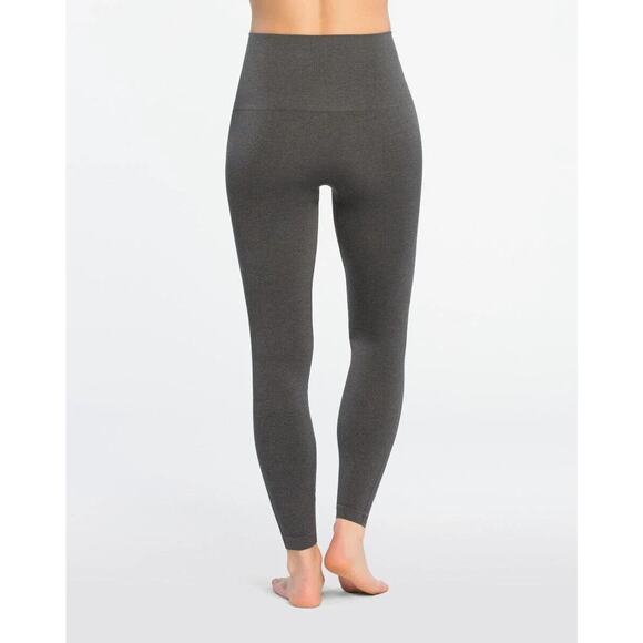 Spanx SIZE M Look At Me Now High Rise Seamless Leggings Heathered Charcoal - Picture 2 of 10